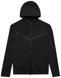 Nike Tech Fleece Full Zip Hoodie 'Black'