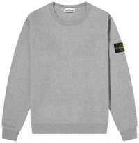 Stone Island Logo Patch Sweatshirt Gris